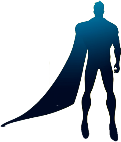 A superhero wearing a cape